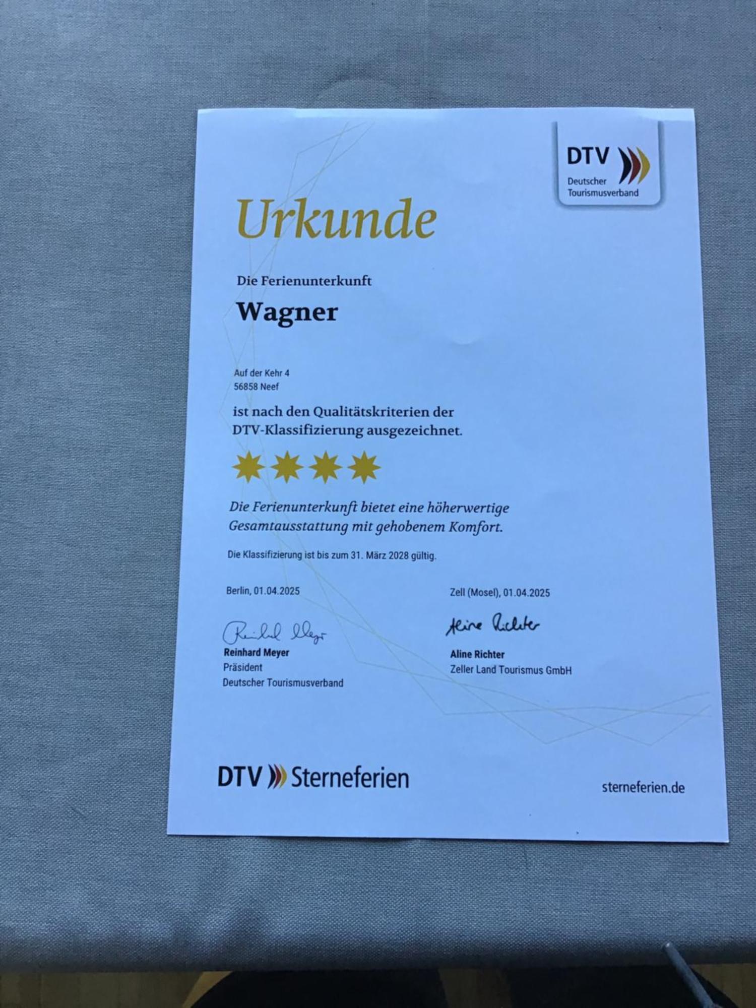Ferienwohnung Wagner 4 Sterne Neef Εξωτερικό φωτογραφία